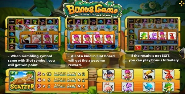 BONUS GAME ของ Jungle Island