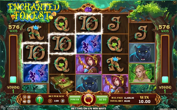 รูปแบบของตัวเกม Enchanted Forest