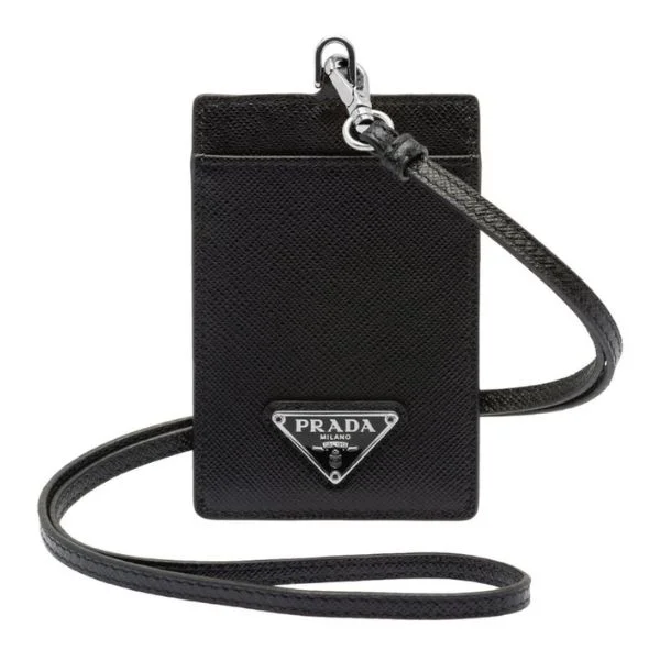 กระเป๋าห้อยคอ Prada รุ่น Saffiano Leather Badge Holder