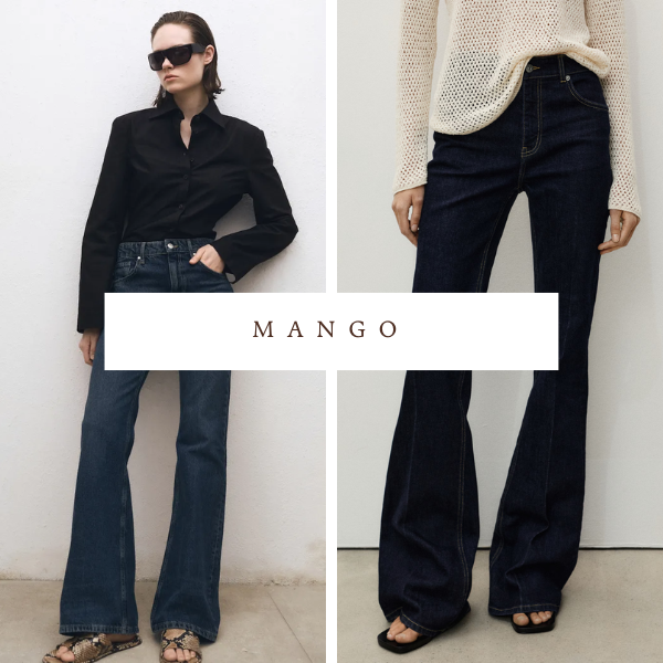 กางเกงยีนส์ขาม้า แบรนด์ Mango 