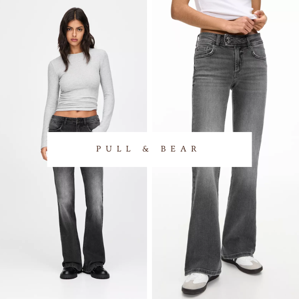 Pull & Bear กางเกงยีนส์ขาม้า 